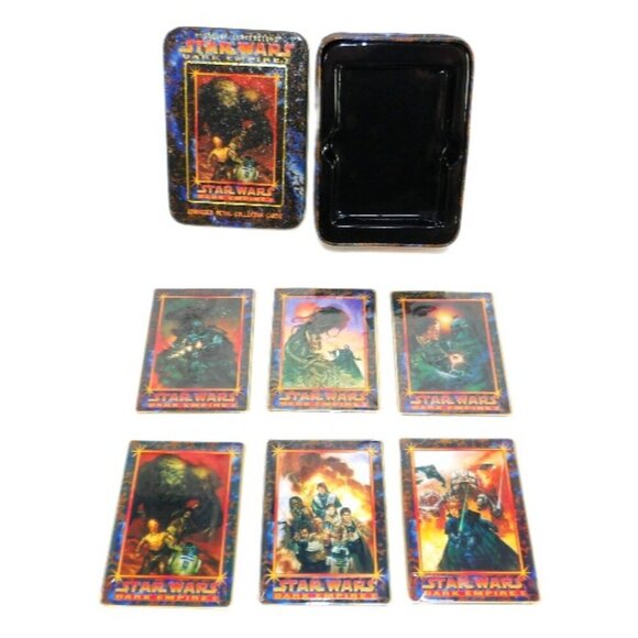 STAR WARS Dark Empire II embossed metal collectors cards in metal tin 1996 LUCAS - Picture 1 of 2